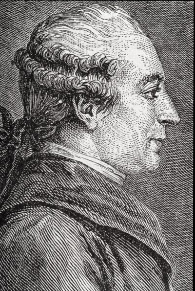 Porträt von Pierre Augustin Caron de Beaumarchais (1732-99) von French School